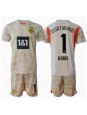 Borussia Dortmund Gregor Kobel #1 Brankářské Domácí dres pro děti 2024-25 Krátký Rukáv (+ trenýrky)